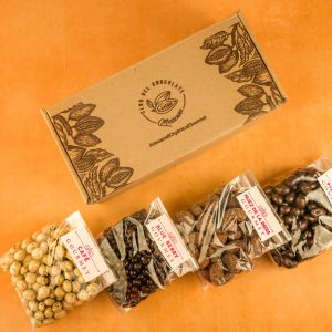 Caja "Chocol" 4 Frutos Secos Cubiertos con Chocolate 200 g/800 g