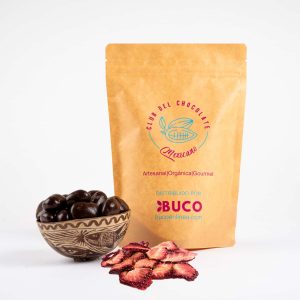 Fresa Deshidratada Cubierta con Chocolate al 62% Cacao