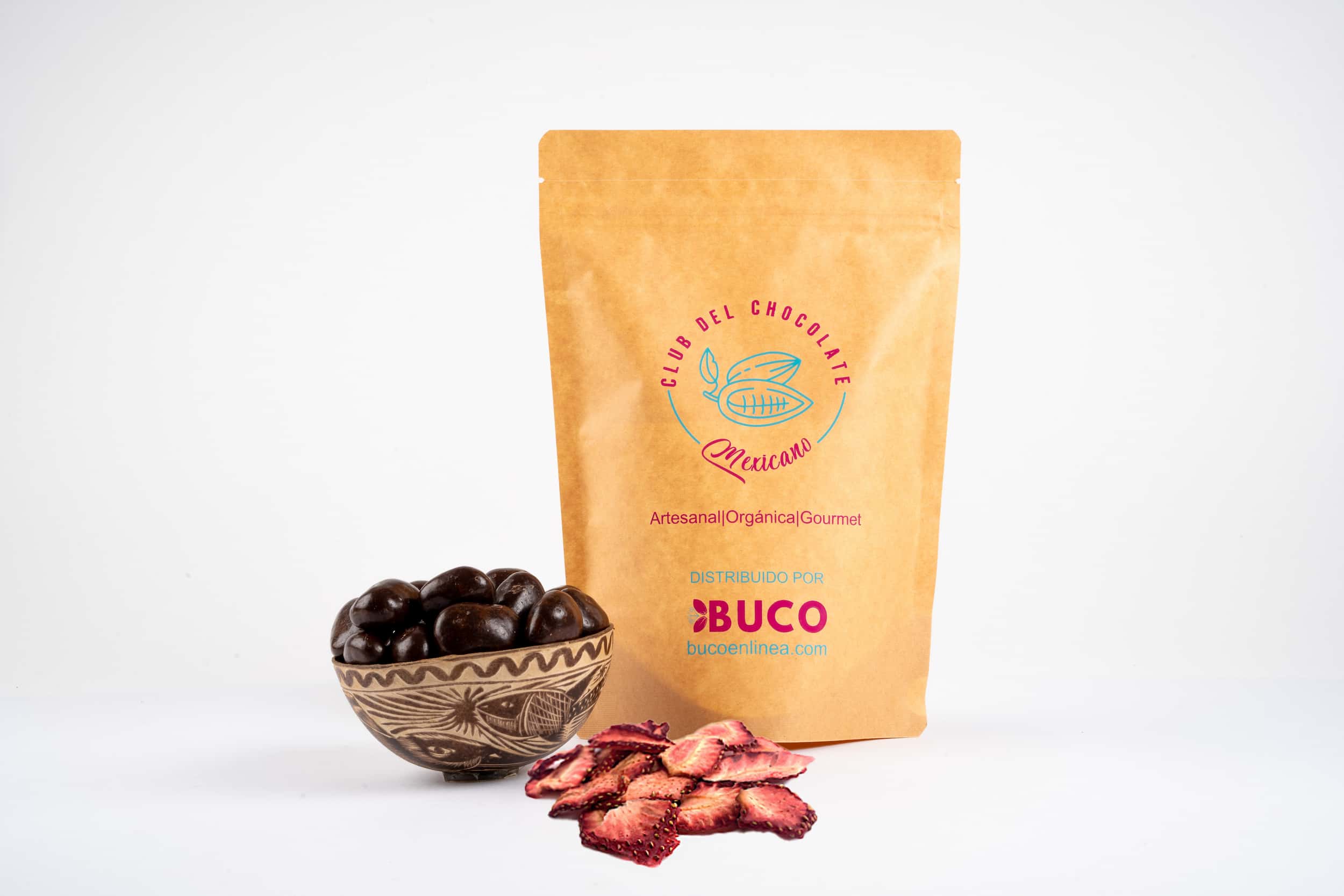 Fresa Deshidratada Cubierta con Chocolate al 62% Cacao